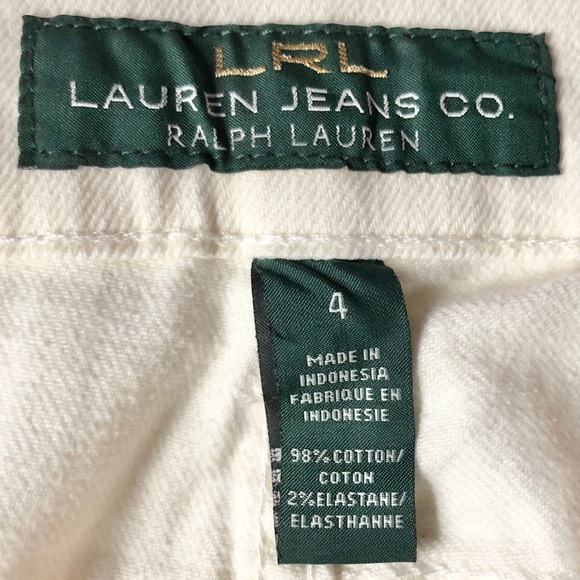 NEW LRL Ralph Lauren Jeans Size 4 Colony WHiTE Slim NWT - Picture 6 of 12